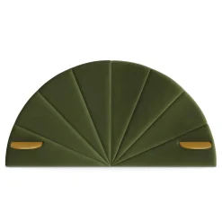 Almelo Full Velvet Headboard - Hale Serrano Green