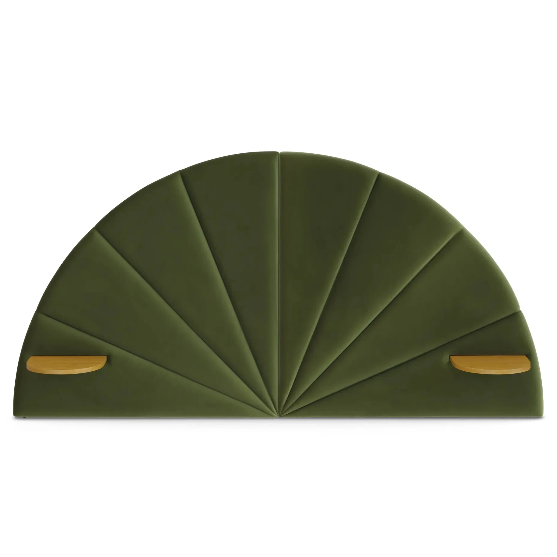 Almelo Full Velvet Headboard - Hale Serrano Green