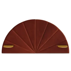 Almelo Full Velvet Headboard - Hale Rust