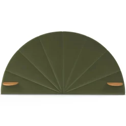 Almelo King Velvet Headboard - Hale Serrano Green