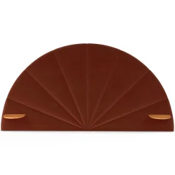 Almelo King Velvet Headboard - Hale Rust