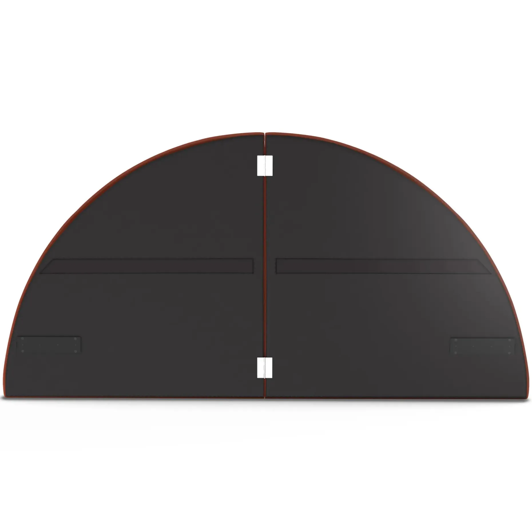 Almelo King Velvet Headboard - Hale Rust