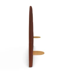 Almelo King Velvet Headboard - Hale Rust