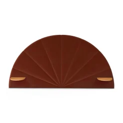 Almelo Queen Velvet Headboard - Hale Rust