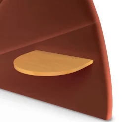 Almelo Queen Velvet Headboard - Hale Rust