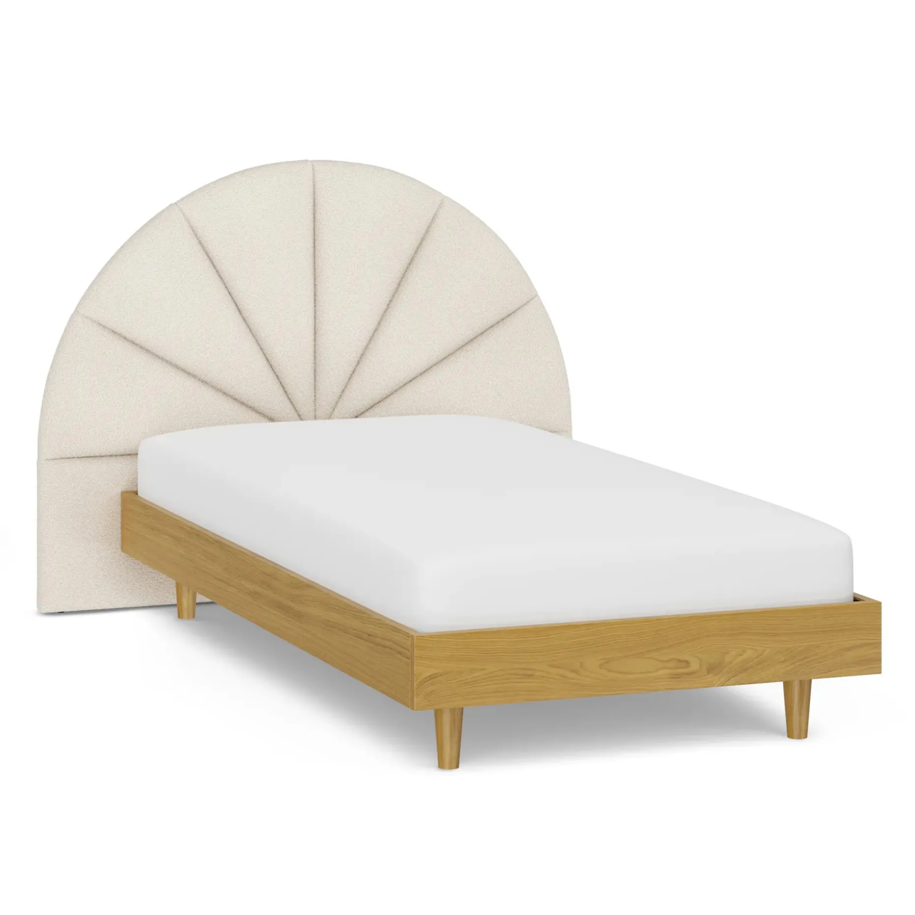 Almelo Twin Headboard - Ivory Wool Bouclé