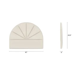 Almelo Twin Headboard - Ivory Wool Bouclé