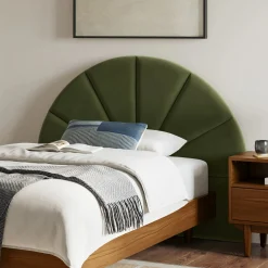 Almelo Twin Velvet Headboard - Hale Serrano Green