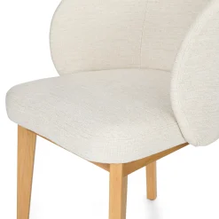 Alta Dining Armchair - Oak and Camellia Ivory