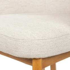 Alta Dining Armchair - Oak and Camellia Ivory