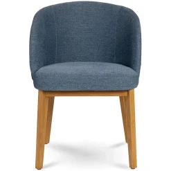 Alta Dining Armchair - Oak and Nocturnal Blue