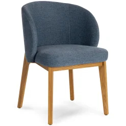 Alta Dining Armchair - Oak and Nocturnal Blue