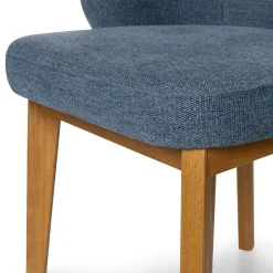 Alta Dining Armchair - Oak and Nocturnal Blue