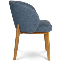 Alta Dining Armchair - Oak and Nocturnal Blue