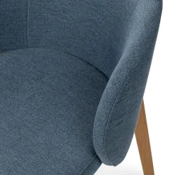 Alta Dining Armchair - Oak and Nocturnal Blue