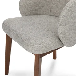 Alta Dining Armchair - Walnut and Camellia Gray