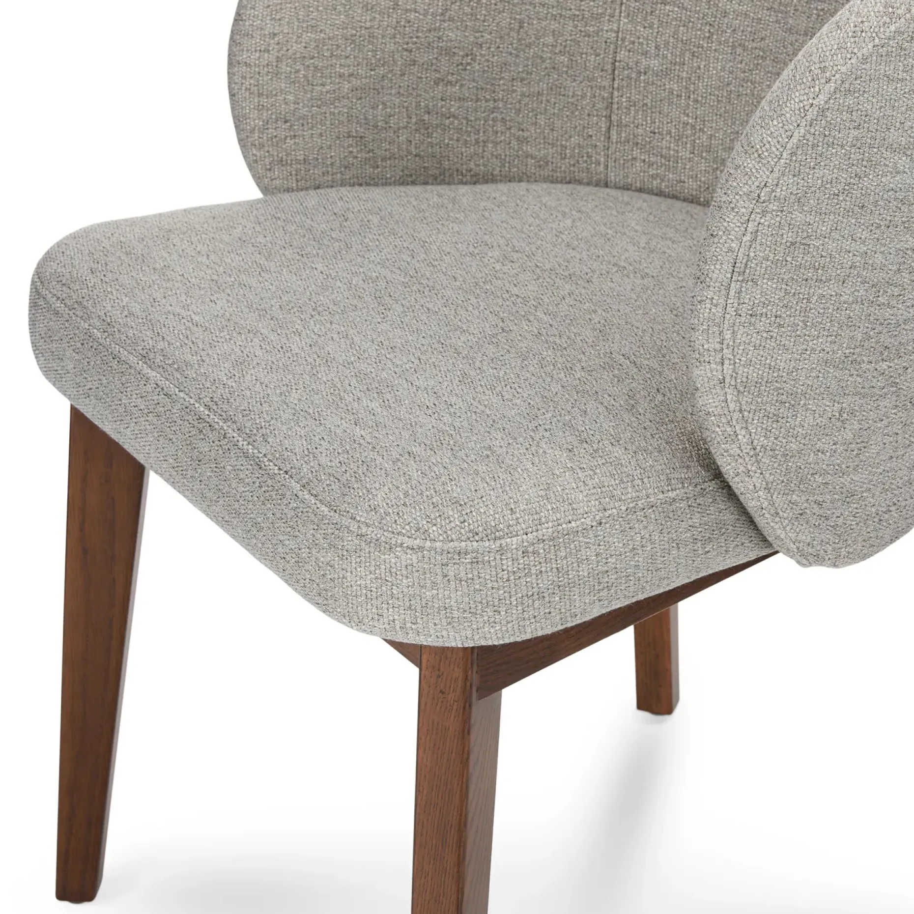 Alta Dining Armchair - Walnut and Camellia Gray
