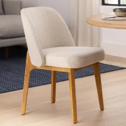 Alta Dining Chair - Oak and Camellia Ivory