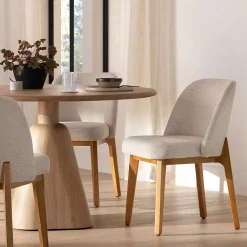 Alta Dining Chair - Oak and Camellia Ivory