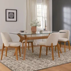 Alta Dining Chair - Oak and Camellia Ivory