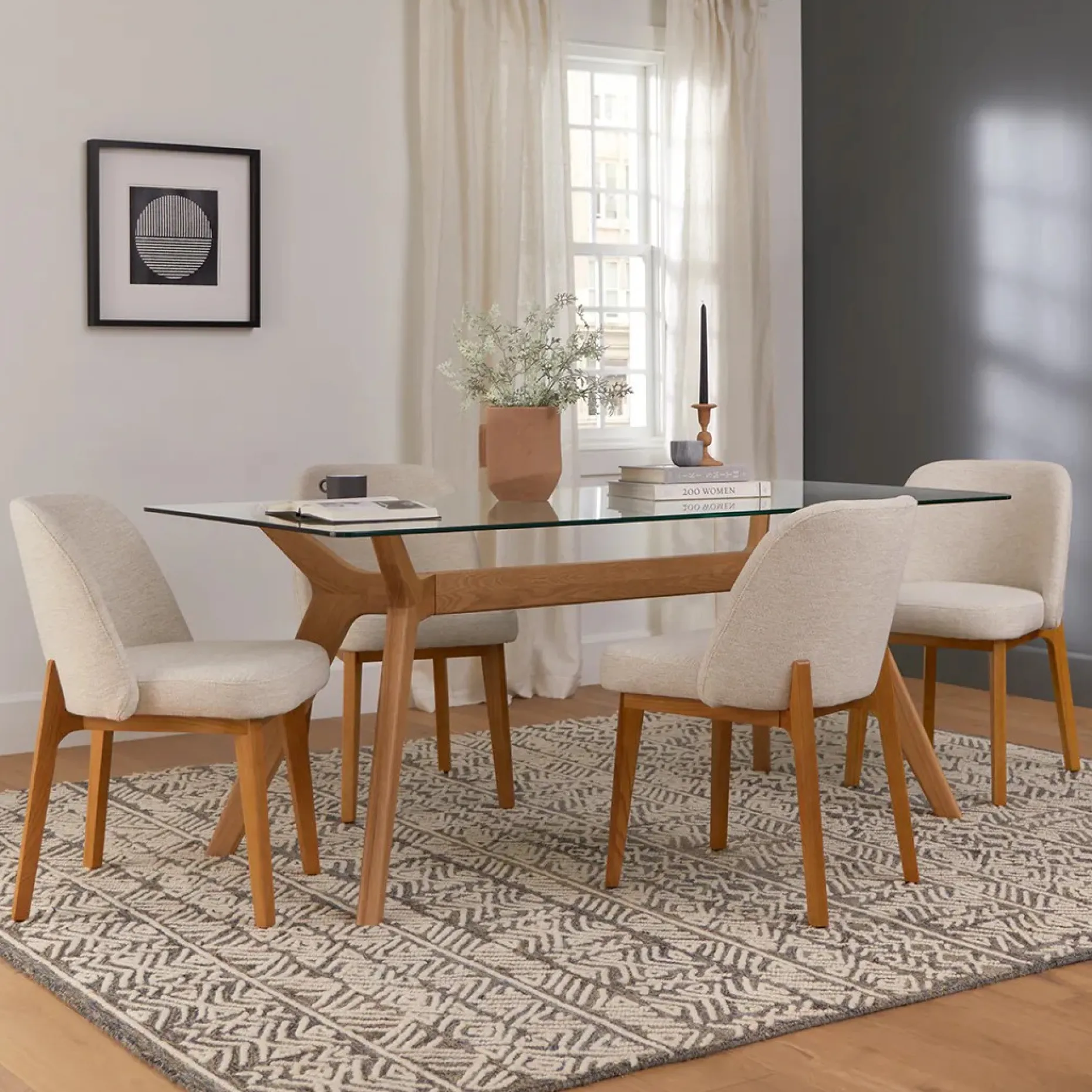 Alta Dining Chair - Oak and Camellia Ivory