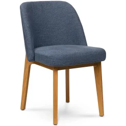 Alta Dining Chair - Oak and Nocturnal Blue