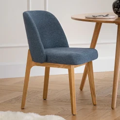 Alta Dining Chair - Oak and Nocturnal Blue