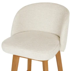Alta Swivel Counter Stool - Oak and Camellia Ivory