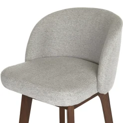 Alta Swivel Counter Stool - Walnut and Camellia Gray