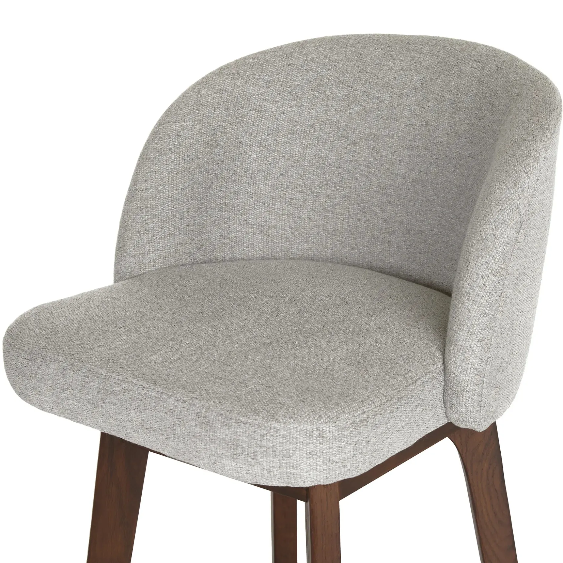 Alta Swivel Counter Stool - Walnut and Camellia Gray