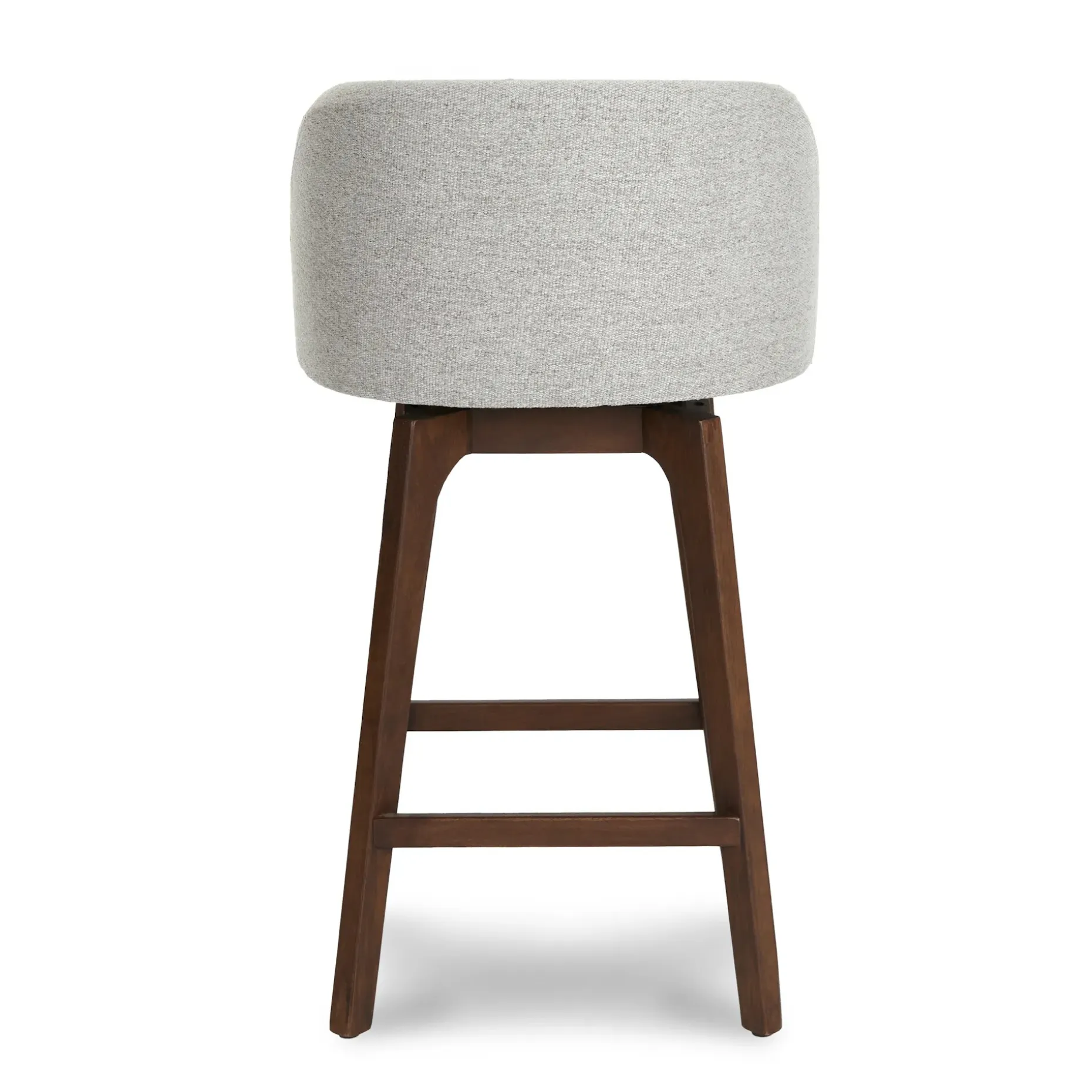 Alta Swivel Counter Stool - Walnut and Camellia Gray