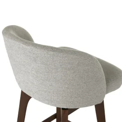 Alta Swivel Counter Stool - Walnut and Camellia Gray