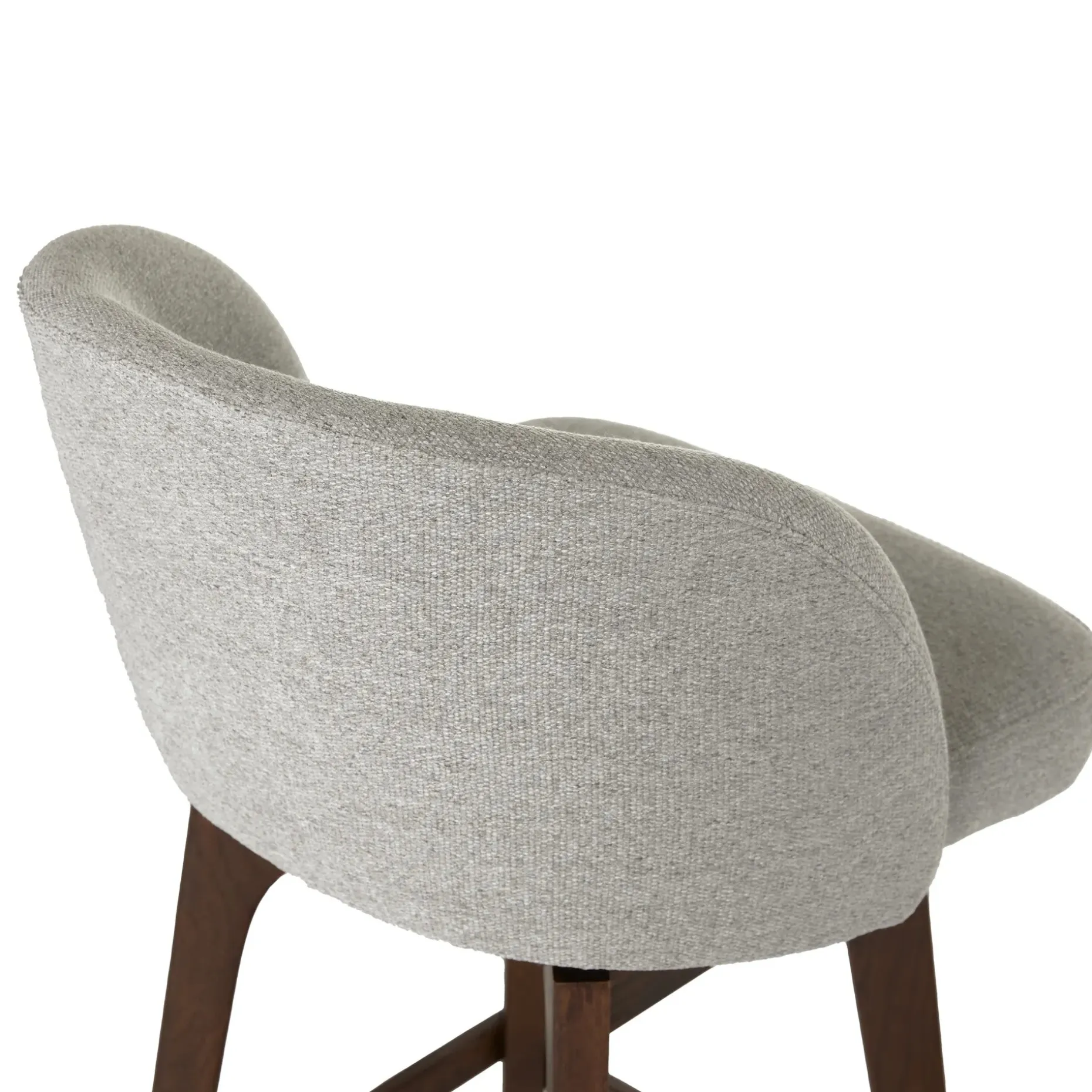 Alta Swivel Counter Stool - Walnut and Camellia Gray