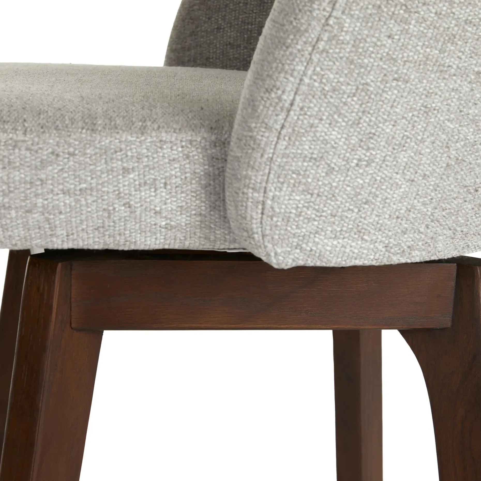 Alta Swivel Counter Stool - Walnut and Camellia Gray
