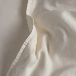 Alto King Linen Duvet Cover - Ivory White