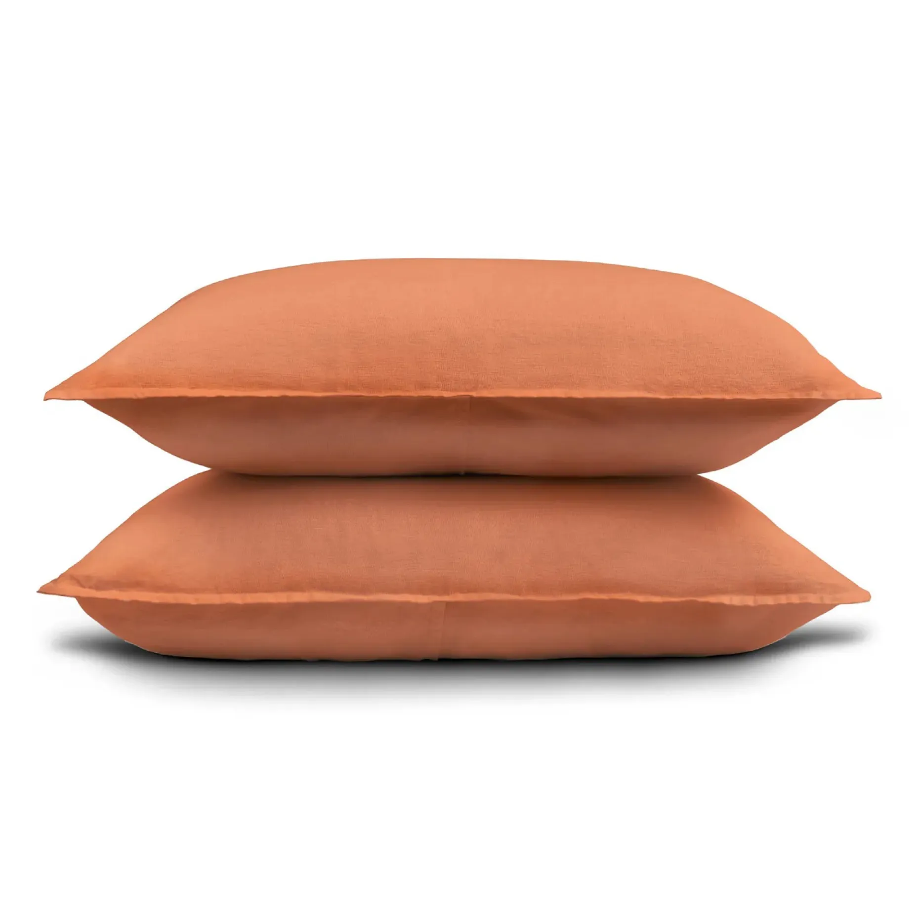 Alto King Linen Sham Set - Clay
