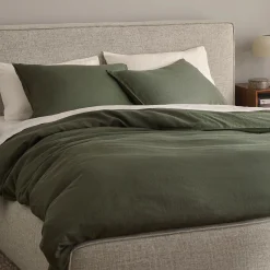 Alto King Linen Sham Set - Green