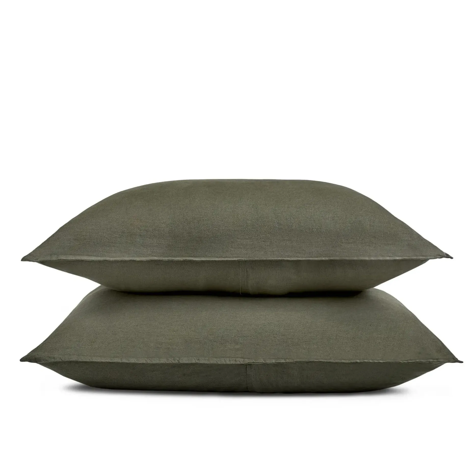 Alto King Linen Sham Set - Green