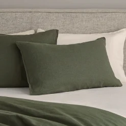 Alto King Linen Sham Set - Green