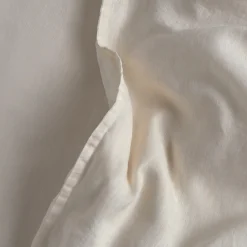 Alto King Linen Sham Set - Ivory White