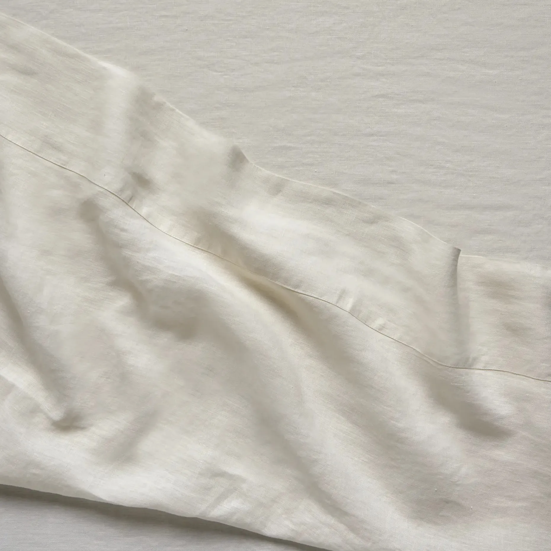 Alto King Linen Sheet Set - Ivory White