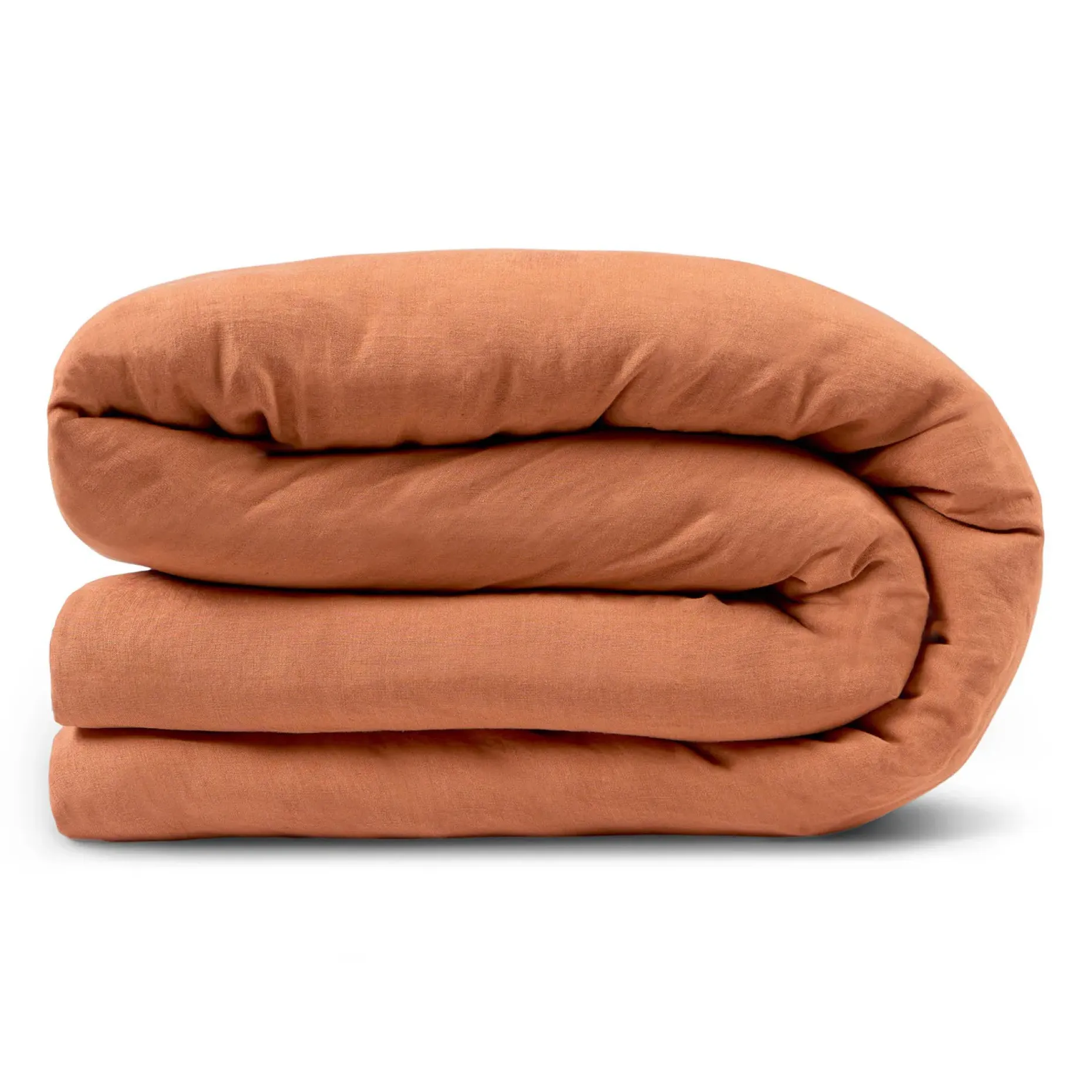 Alto Queen Linen Duvet Cover - Clay