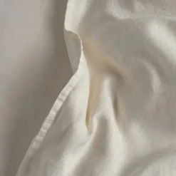 Alto Queen Linen Sheet Set - Ivory White