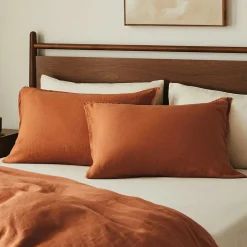 Alto Standard Linen Sham Set - Clay