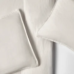 Alto Standard Linen Sham Set - Ivory White