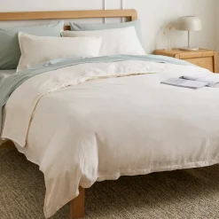 Alto Standard Linen Sham Set - Ivory White