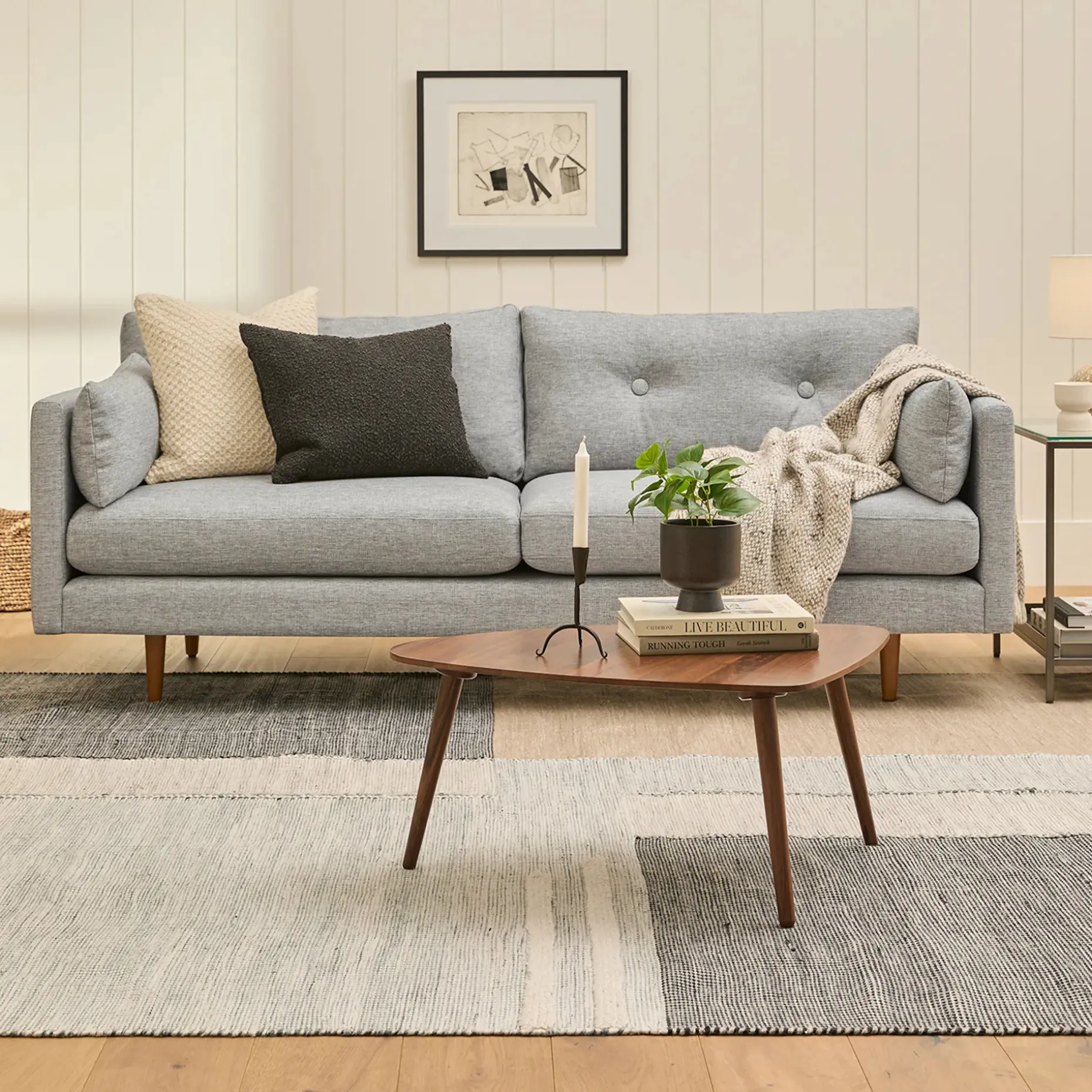 Amoeba 29.5" Coffee Table - Walnut
