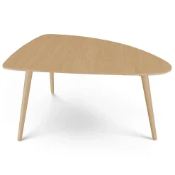 Amoeba 35" Coffee Table - White Oak