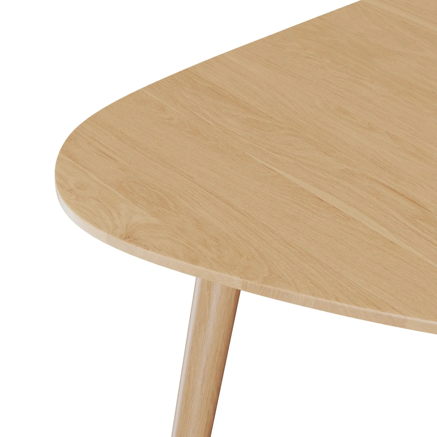 Amoeba 35" Coffee Table - White Oak
