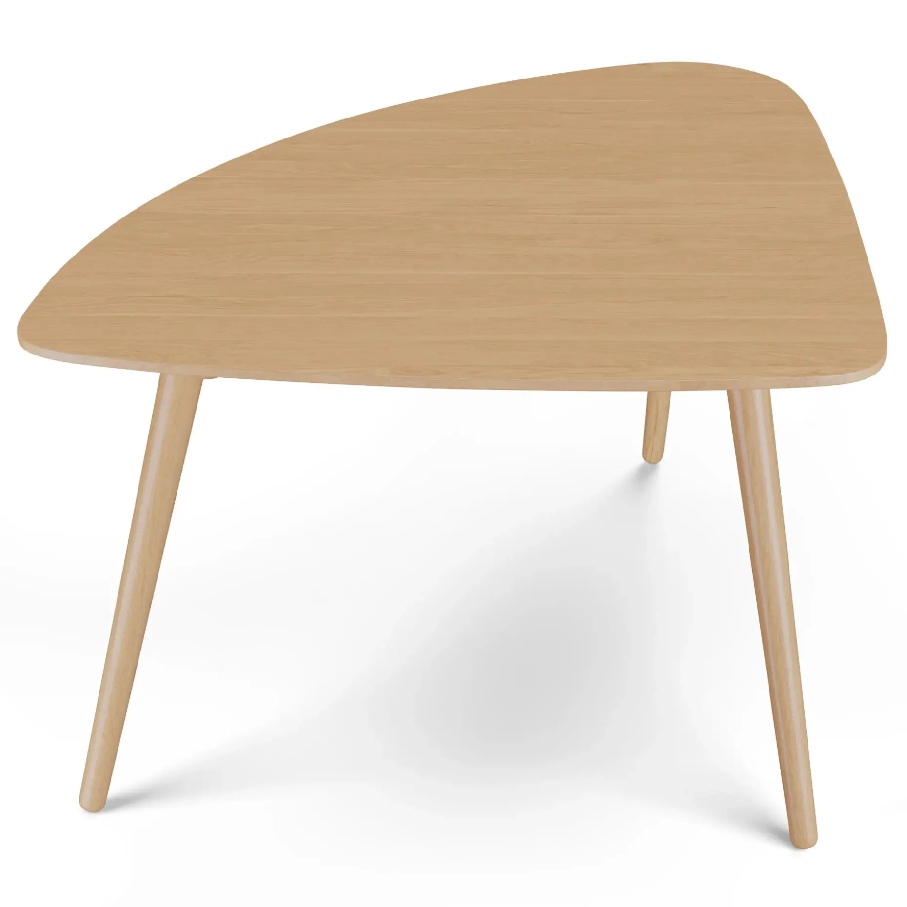 Amoeba 35" Coffee Table - White Oak